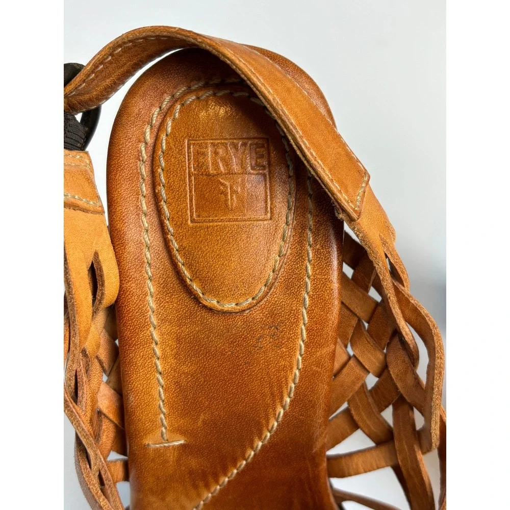 Frye leather platform